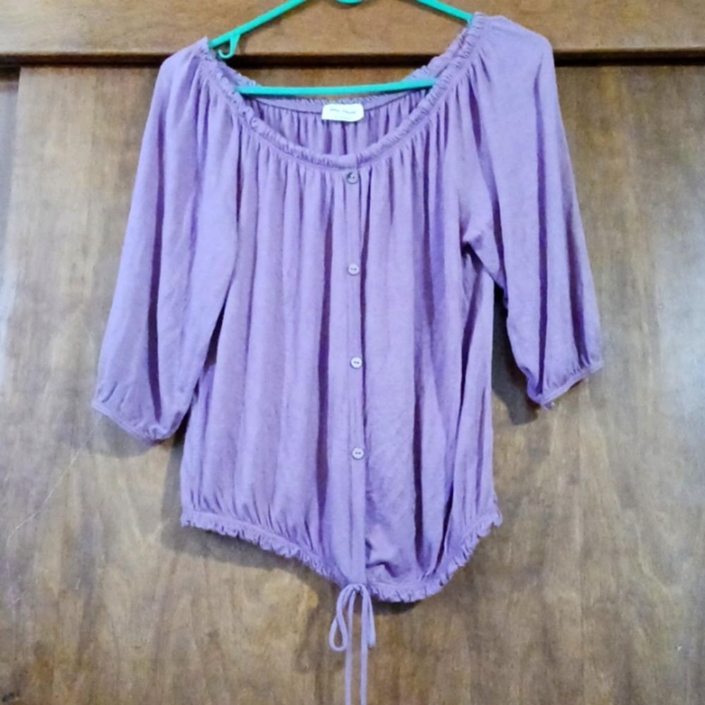 Flowy top with draw string